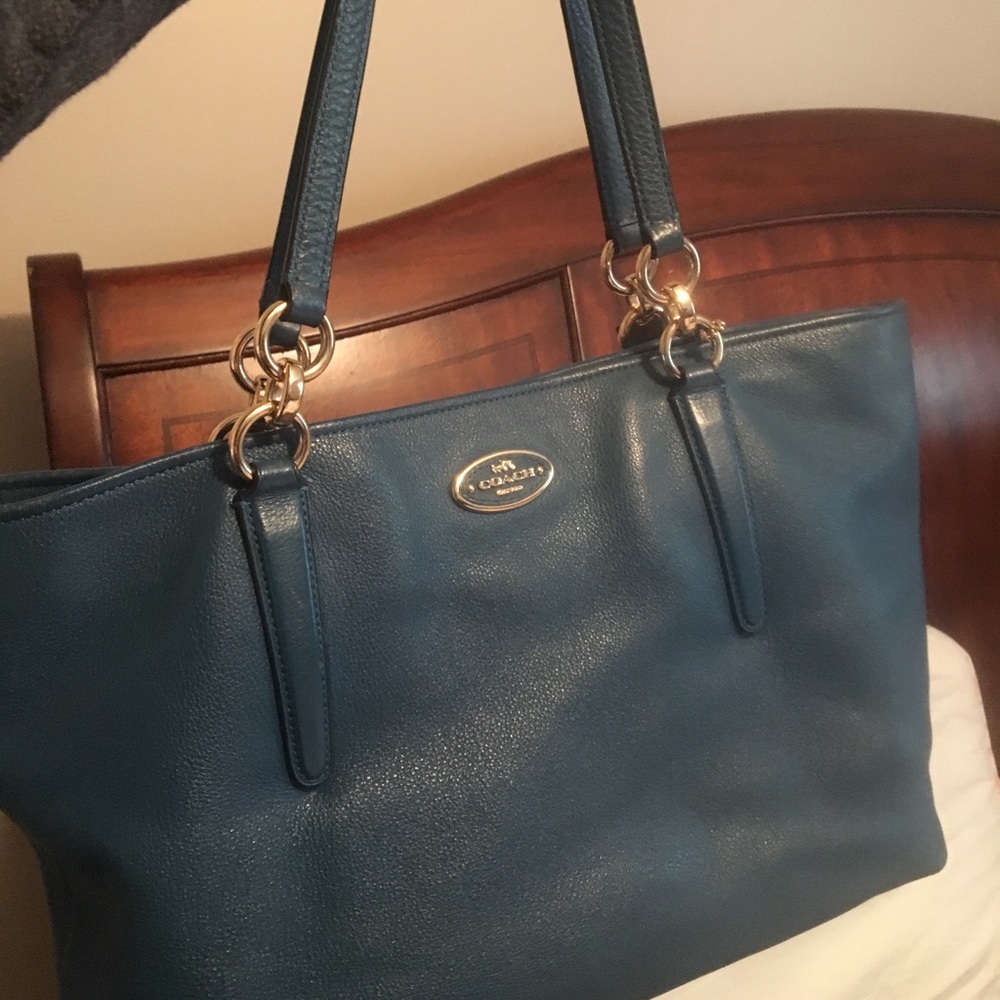 Blue coach bag